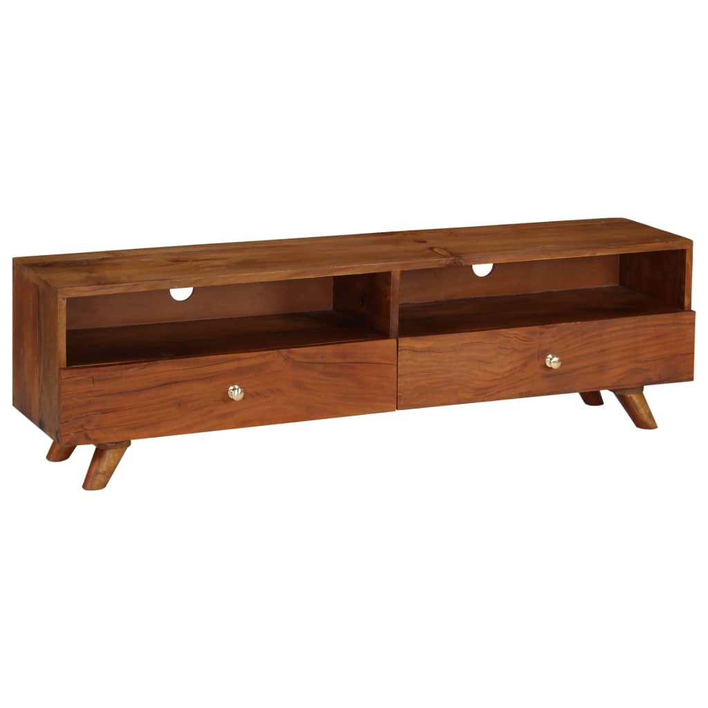 vidaXL Szafka pod telewizor, lite drewno z odzysku, 140 x 30 x 40 cm