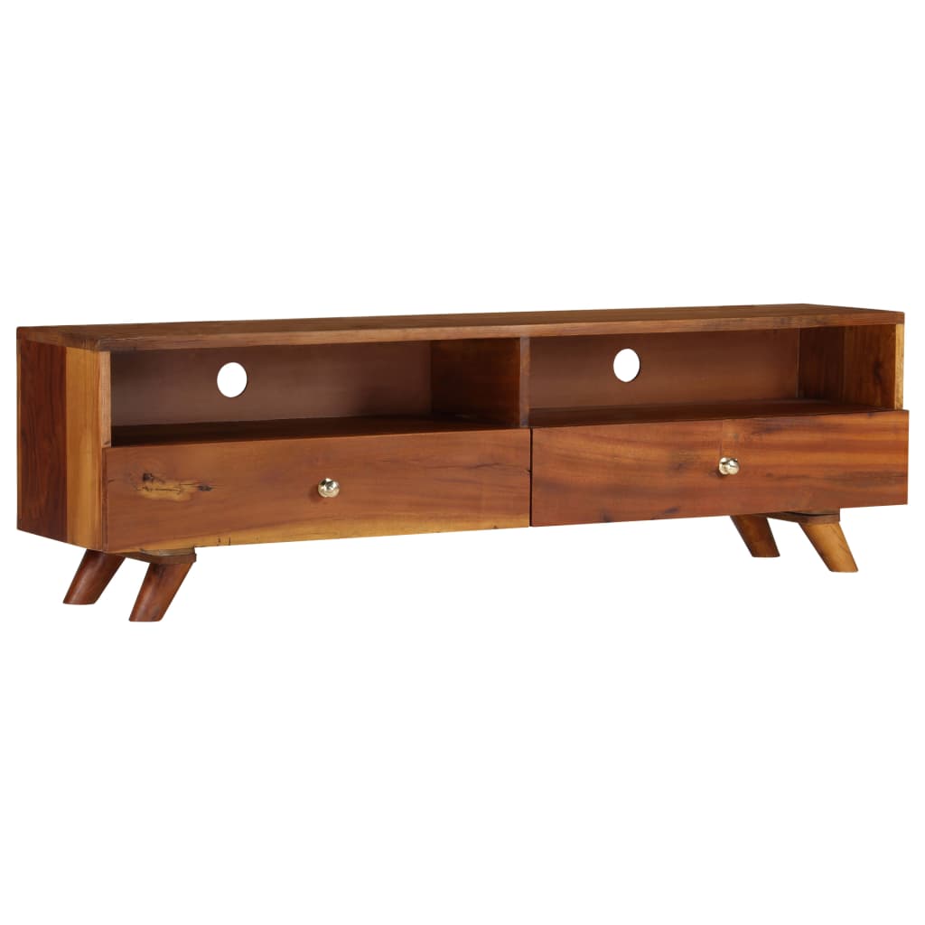 vidaXL Szafka pod telewizor, lite drewno z odzysku, 140 x 30 x 40 cm