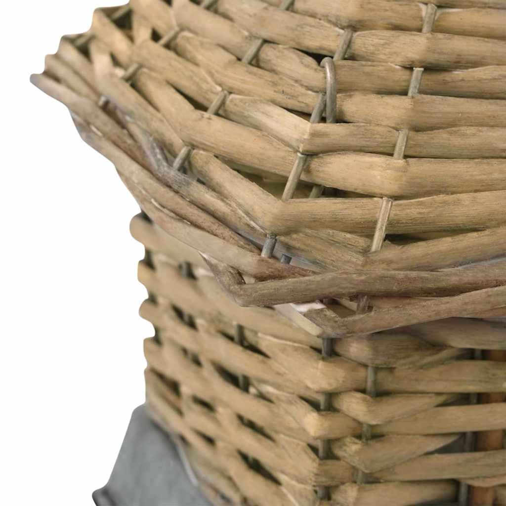 vidaXL Domki dla ptaków, 3 szt., wiklinowe