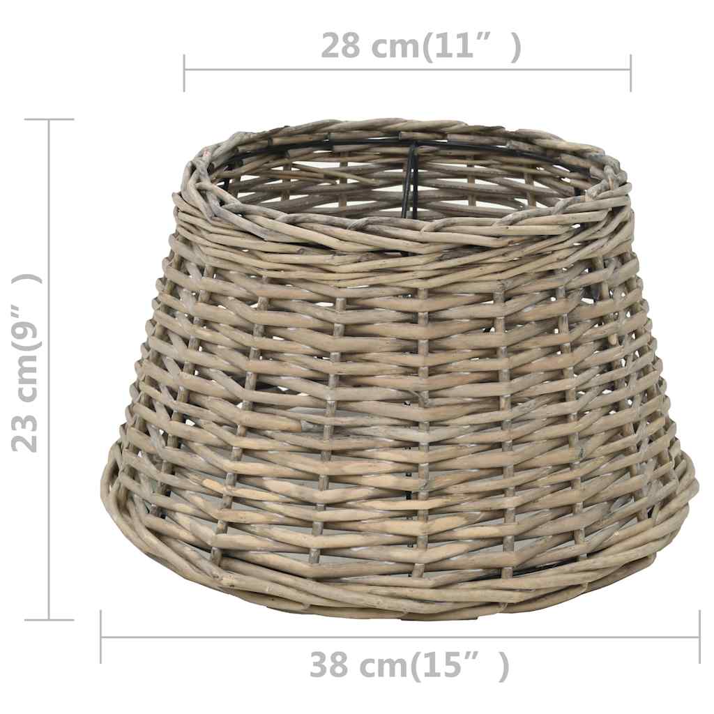 vidaXL Wiklinowy klosz, 38 x 23 cm, naturalny