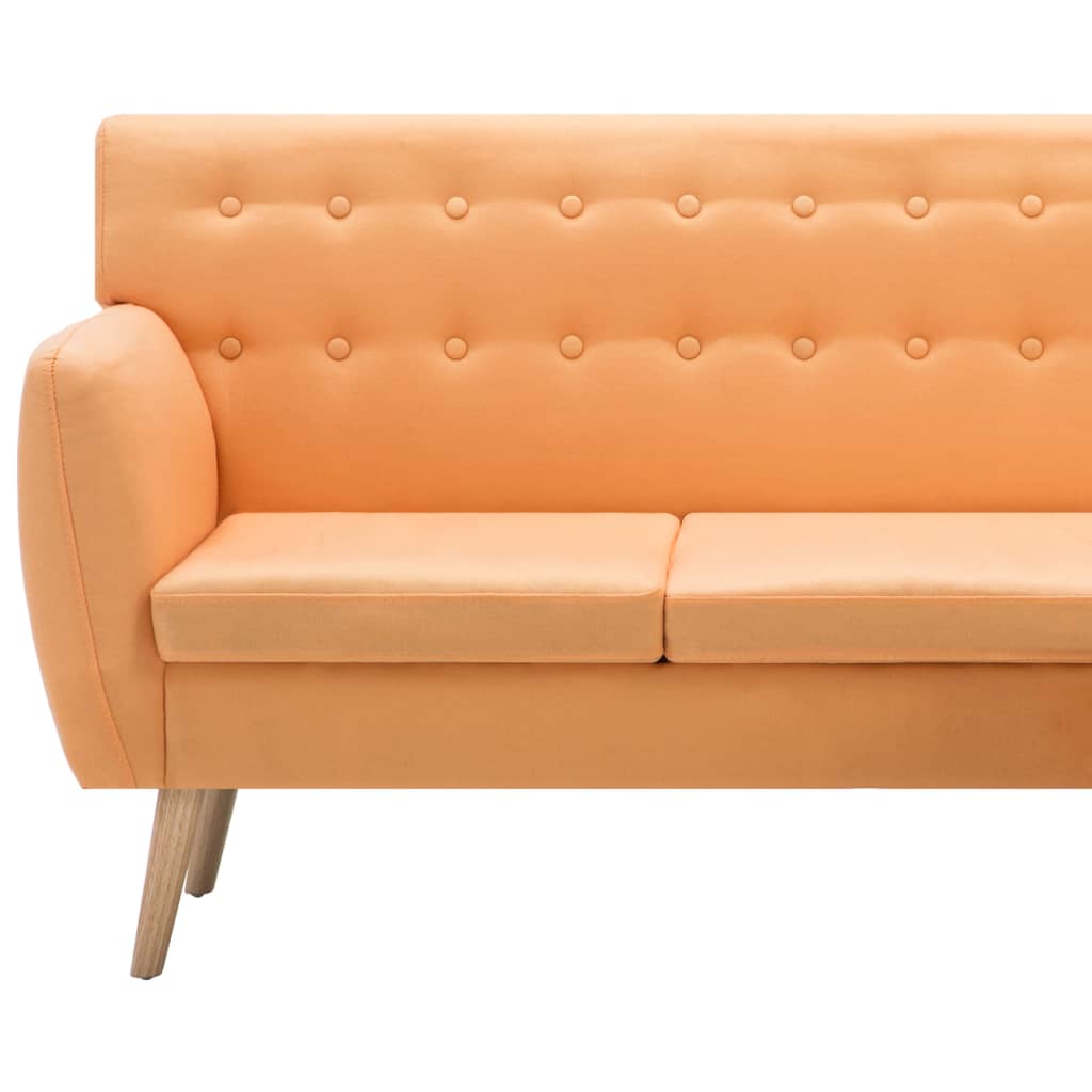 vidaXL Sofa z leżanką, obita tkaniną, 171,5x138x81,5 cm, pomarańczowa
