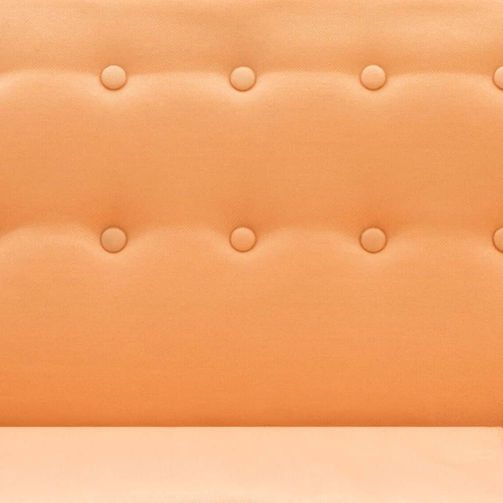 vidaXL Sofa z leżanką, obita tkaniną, 171,5x138x81,5 cm, pomarańczowa