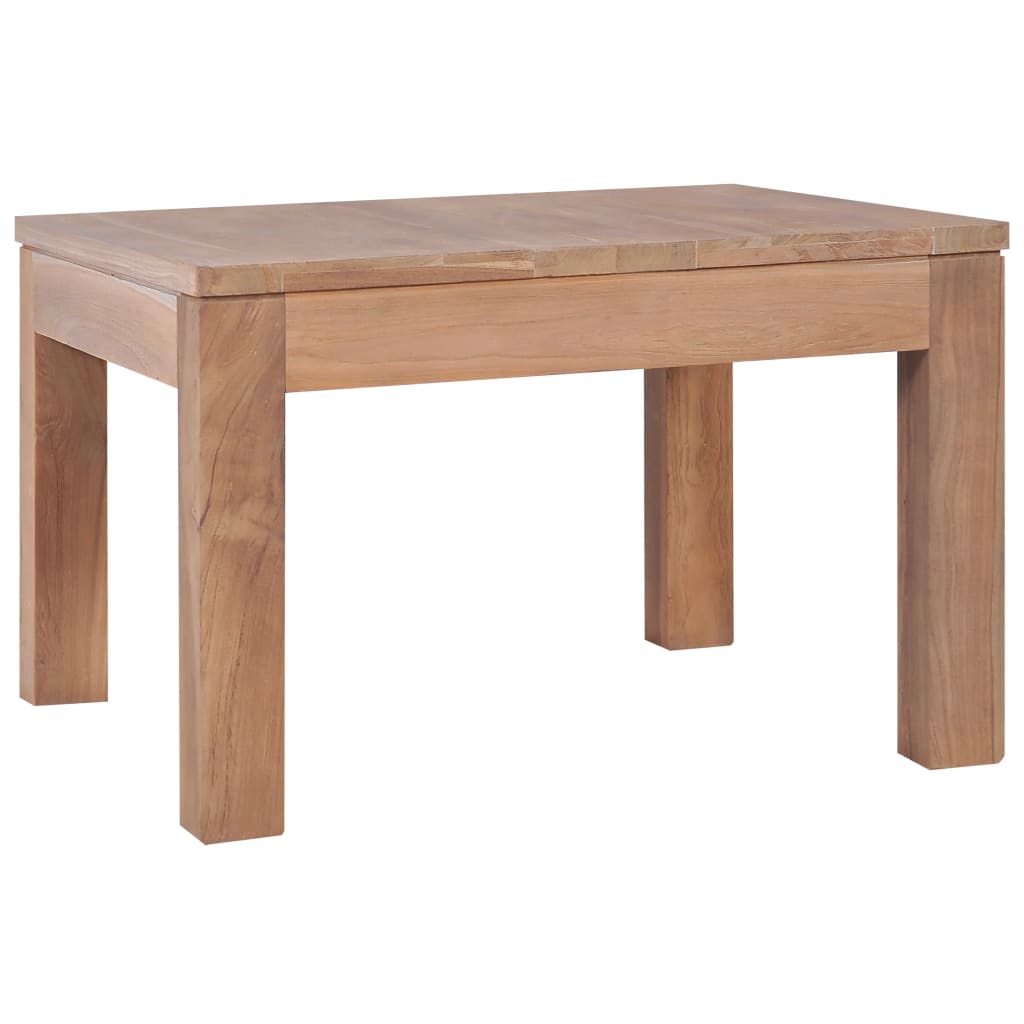 vidaXL Stolik kawowy z litego drewna tekowego, naturalny, 60x60x40 cm