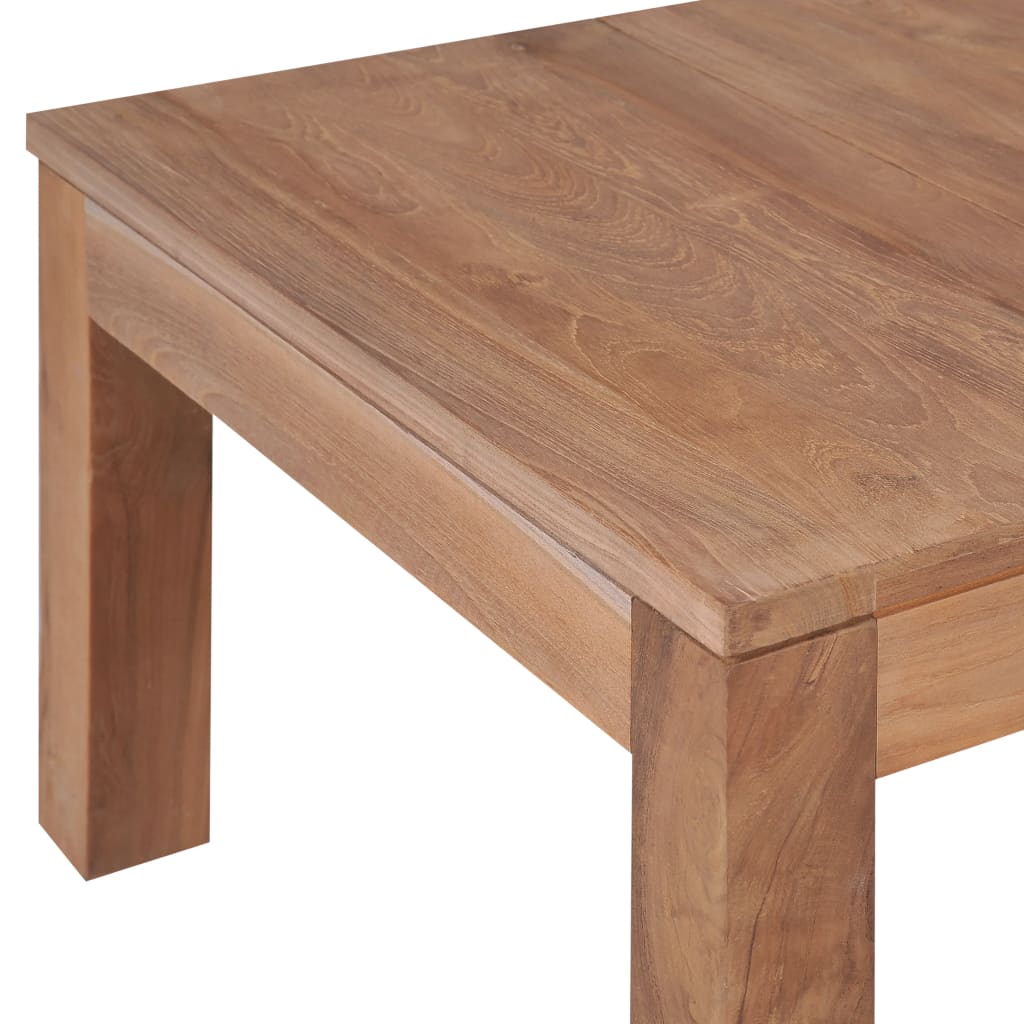 vidaXL Stolik kawowy z litego drewna tekowego, naturalny, 60x60x40 cm