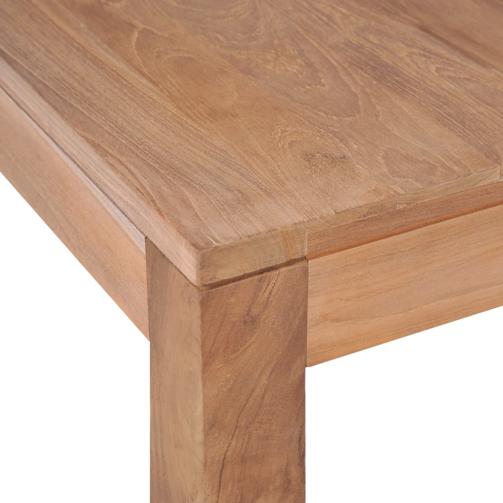 vidaXL Stolik kawowy z litego drewna tekowego, naturalny, 60x60x40 cm