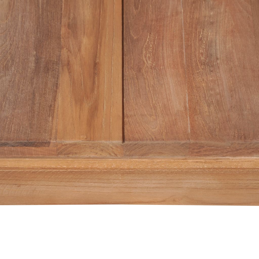 vidaXL Stolik kawowy z litego drewna tekowego, naturalny, 60x60x40 cm