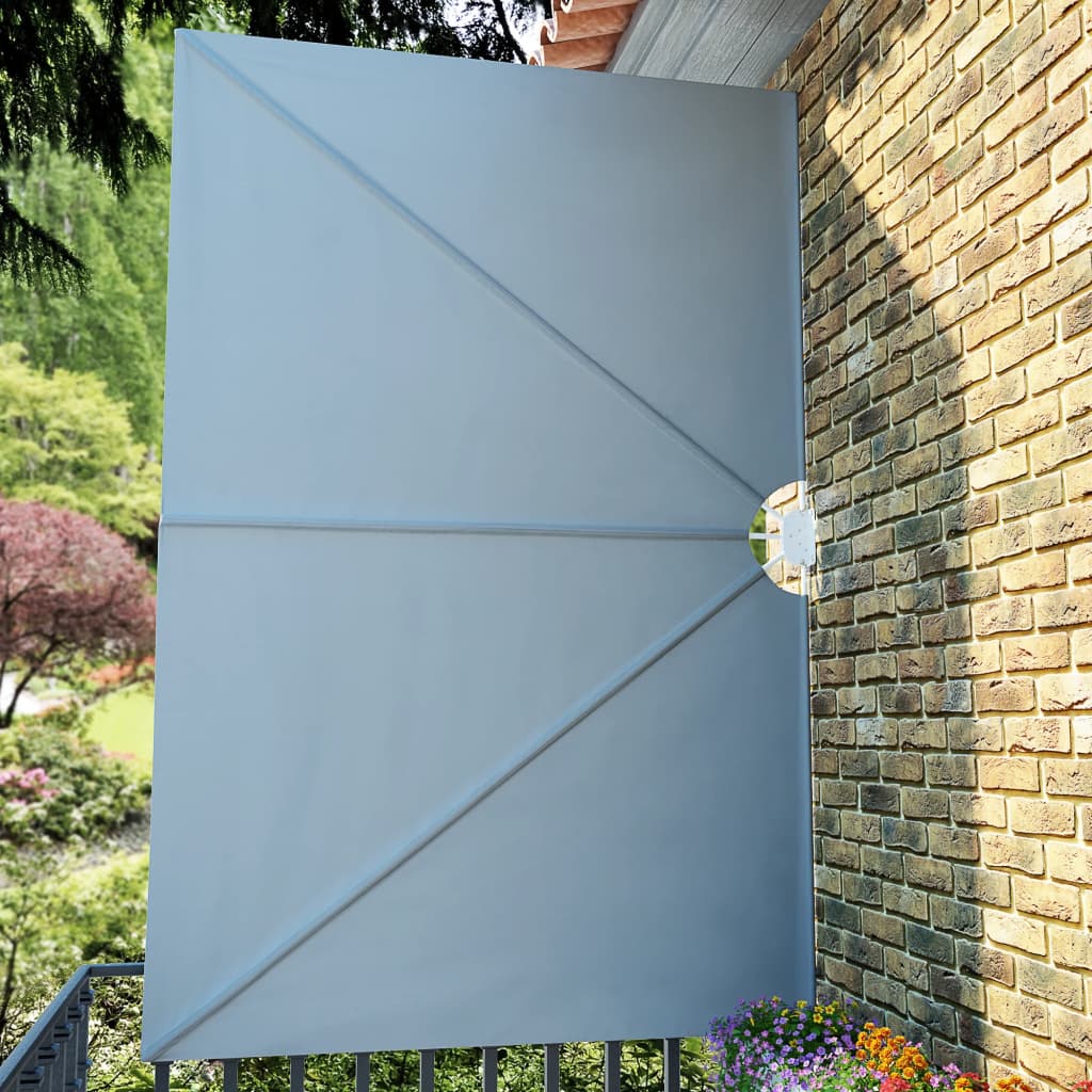 vidaXL Składany parawan tarasowy, szary, 300x200 cm