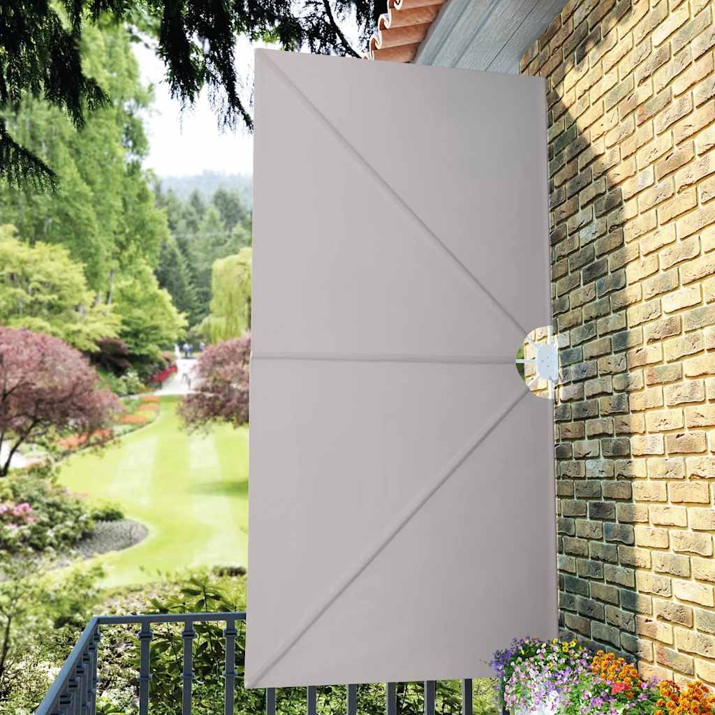vidaXL Składany parawan tarasowy, kremowy, 300x150 cm