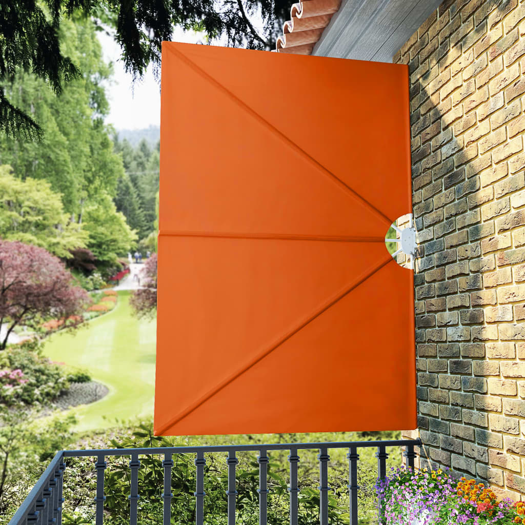 vidaXL Składany parawan tarasowy, terakota, 240x160 cm