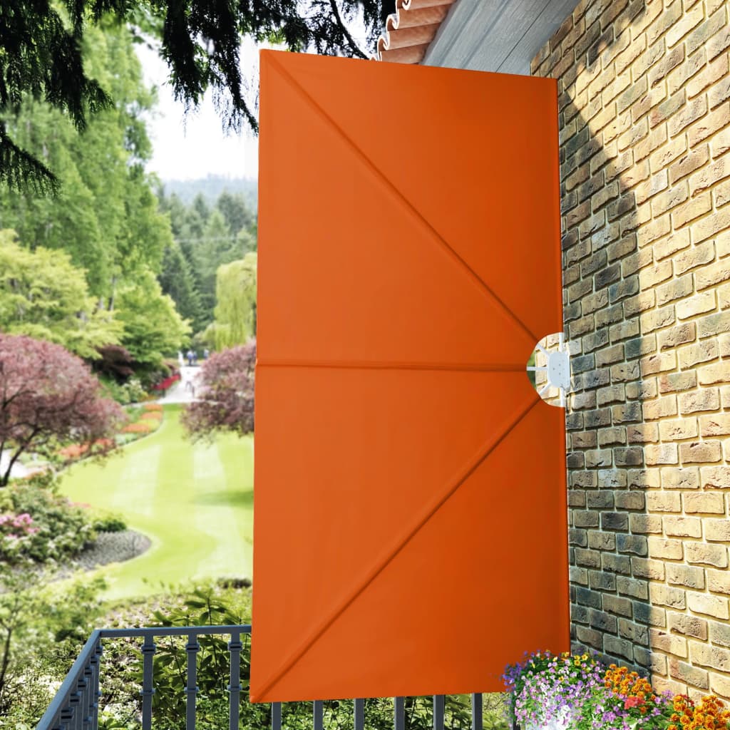 vidaXL Składany parawan tarasowy, terakota, 300x150 cm