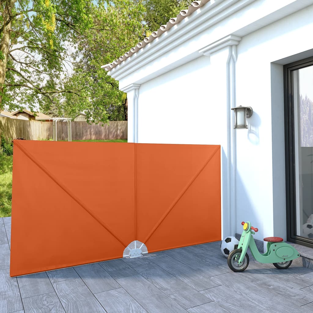 vidaXL Składany parawan tarasowy, terakota, 300x150 cm