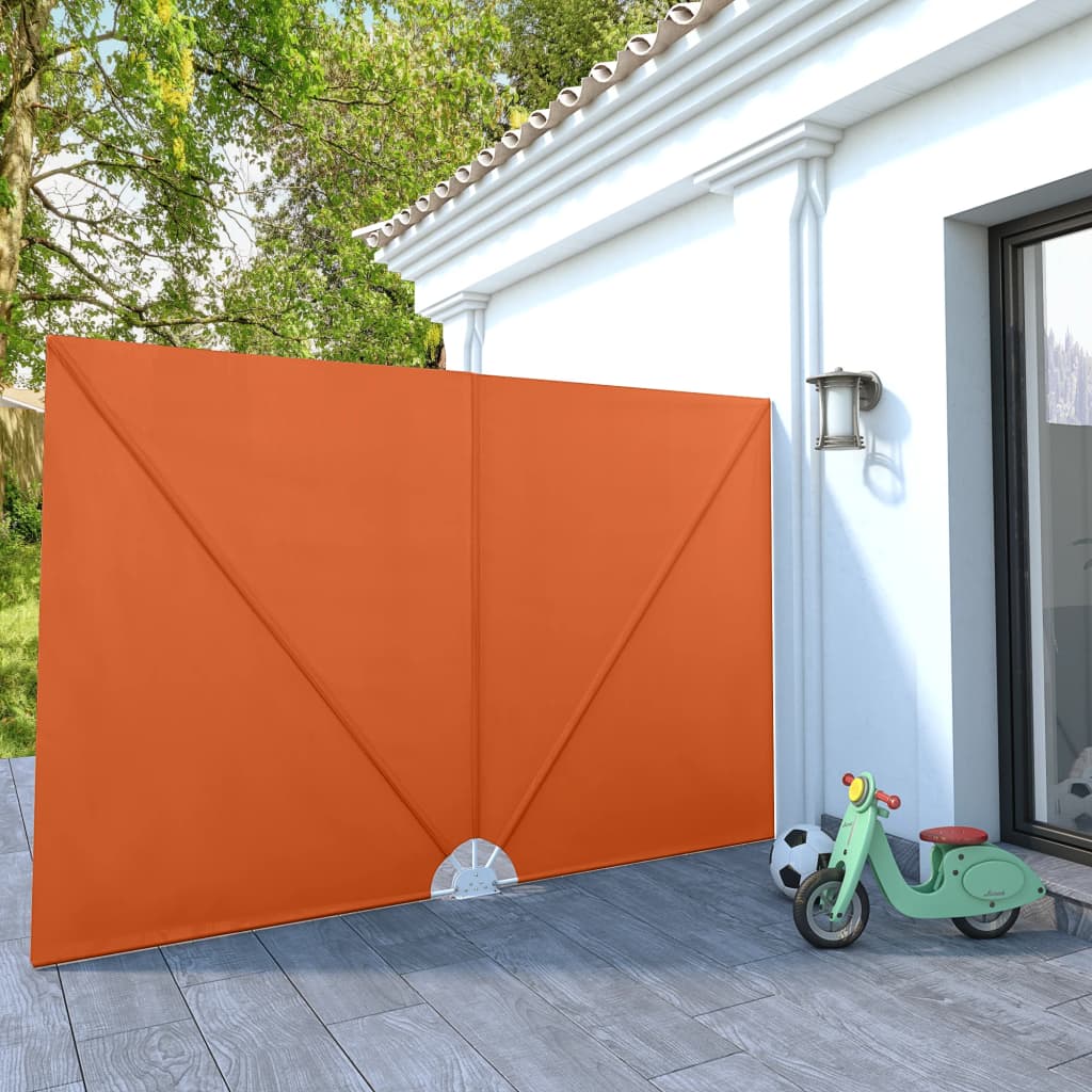 vidaXL Składany parawan tarasowy, terakota, 300x200 cm