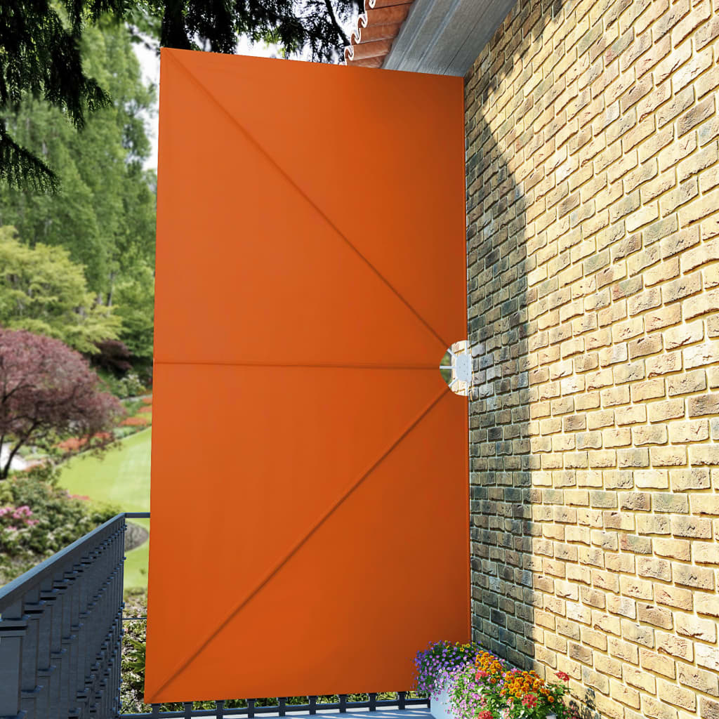 vidaXL Składany parawan tarasowy, terakota, 400x200 cm