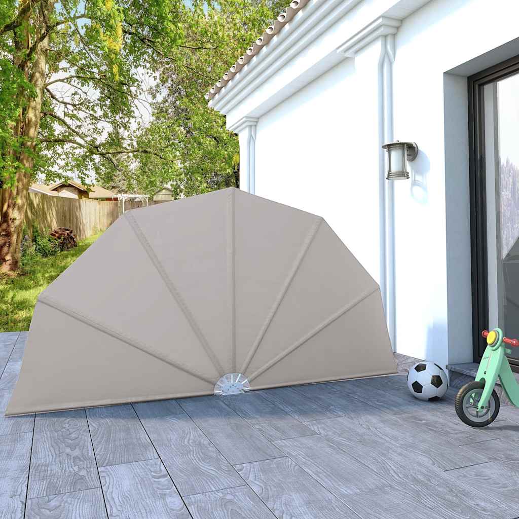vidaXL Składany parawan tarasowy, kremowy, 160 cm