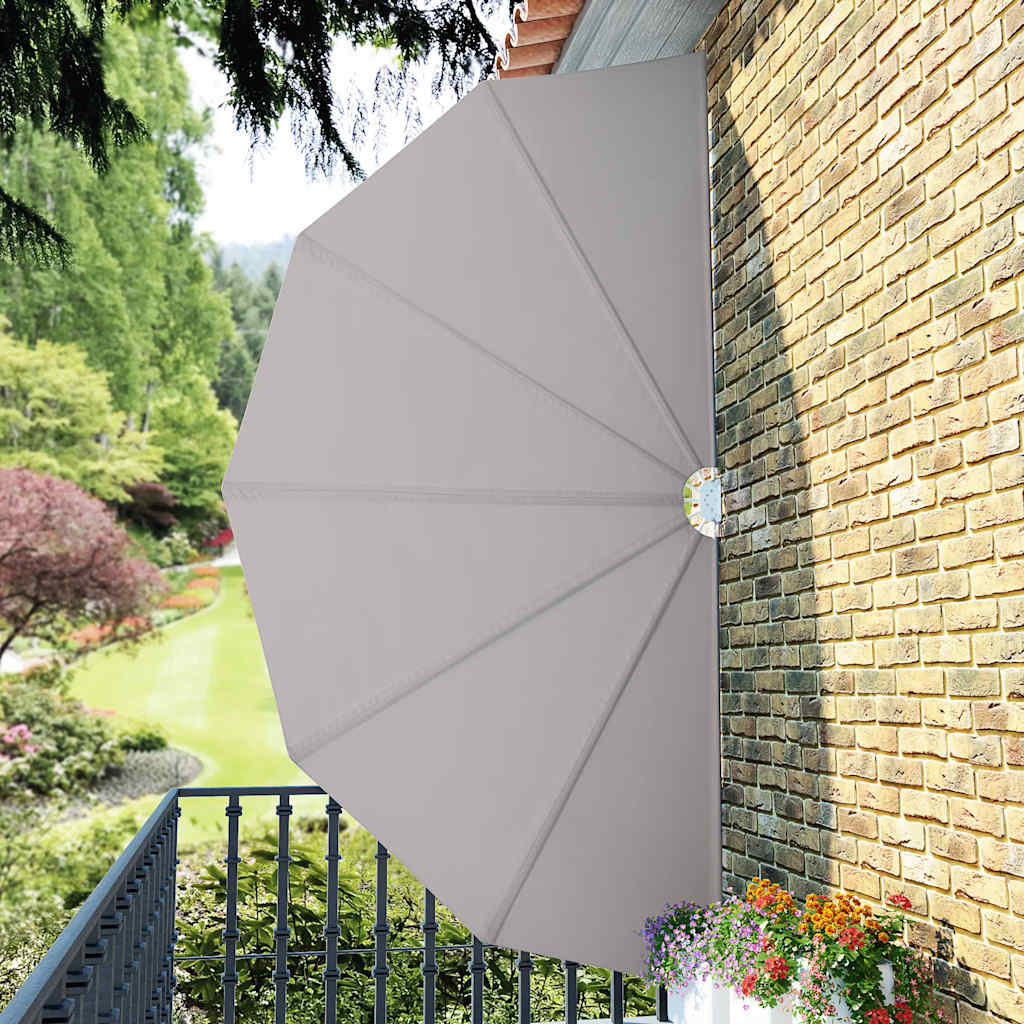 vidaXL Składany parawan tarasowy, kremowy, 200 cm