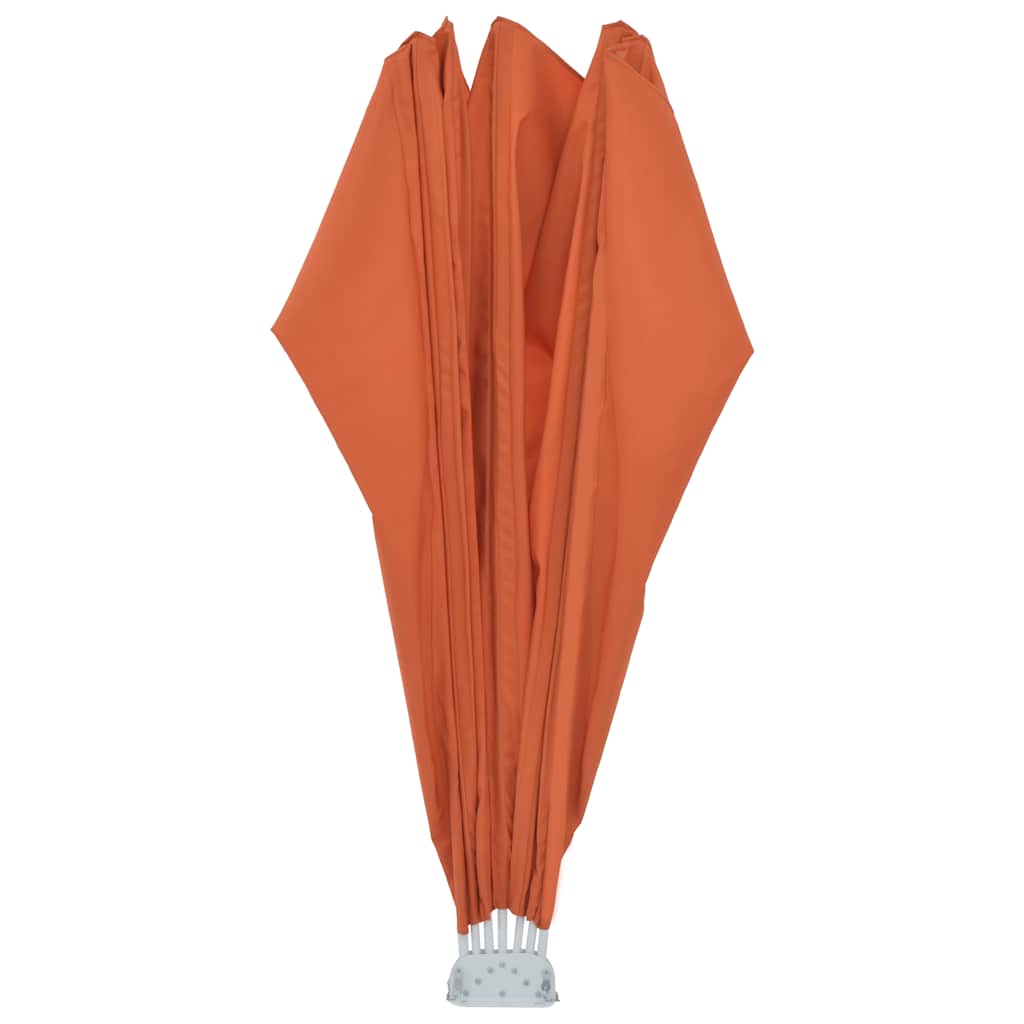 vidaXL Składany parawan tarasowy, terakota, 200 cm