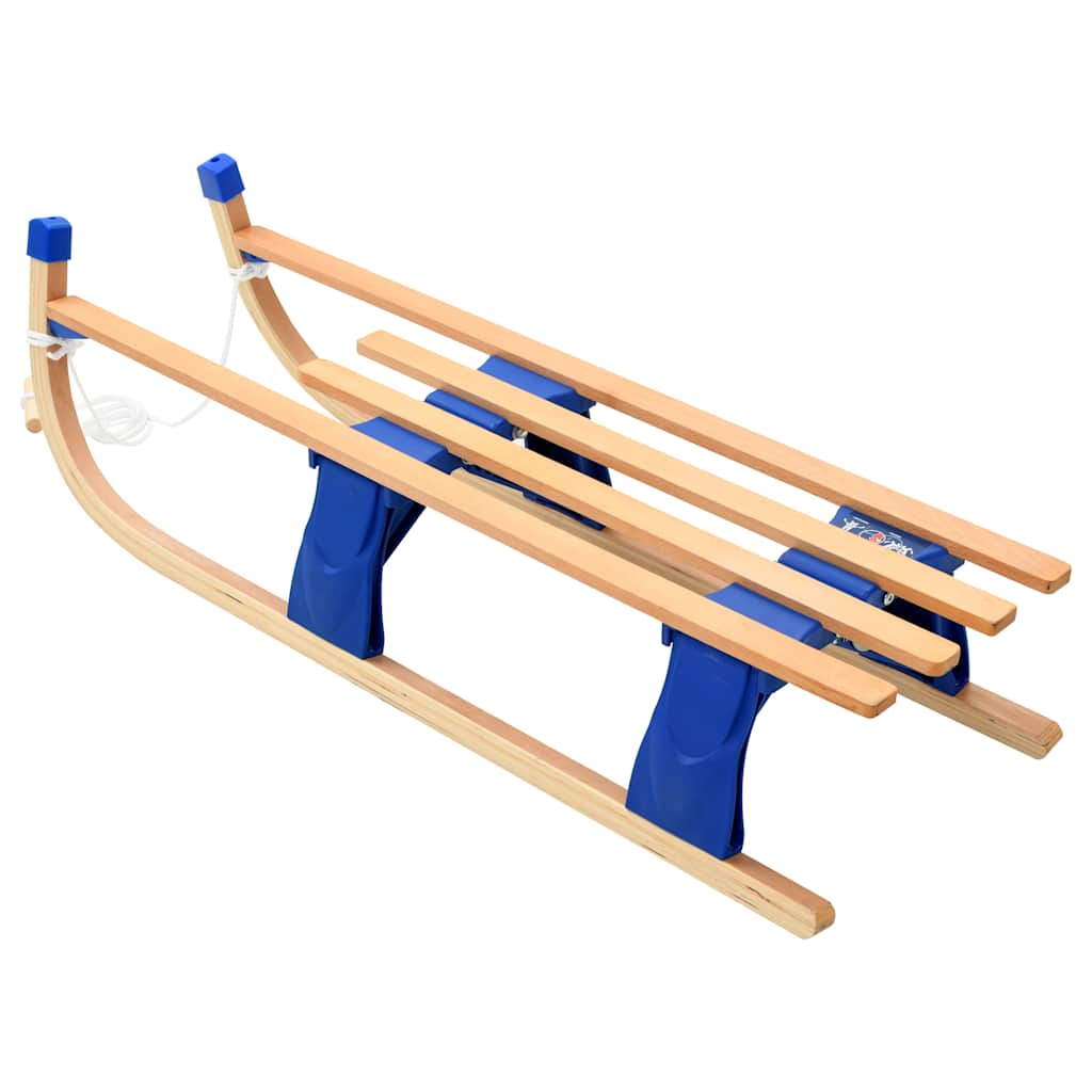 vidaXL Składane sanki drewniane, 110 cm