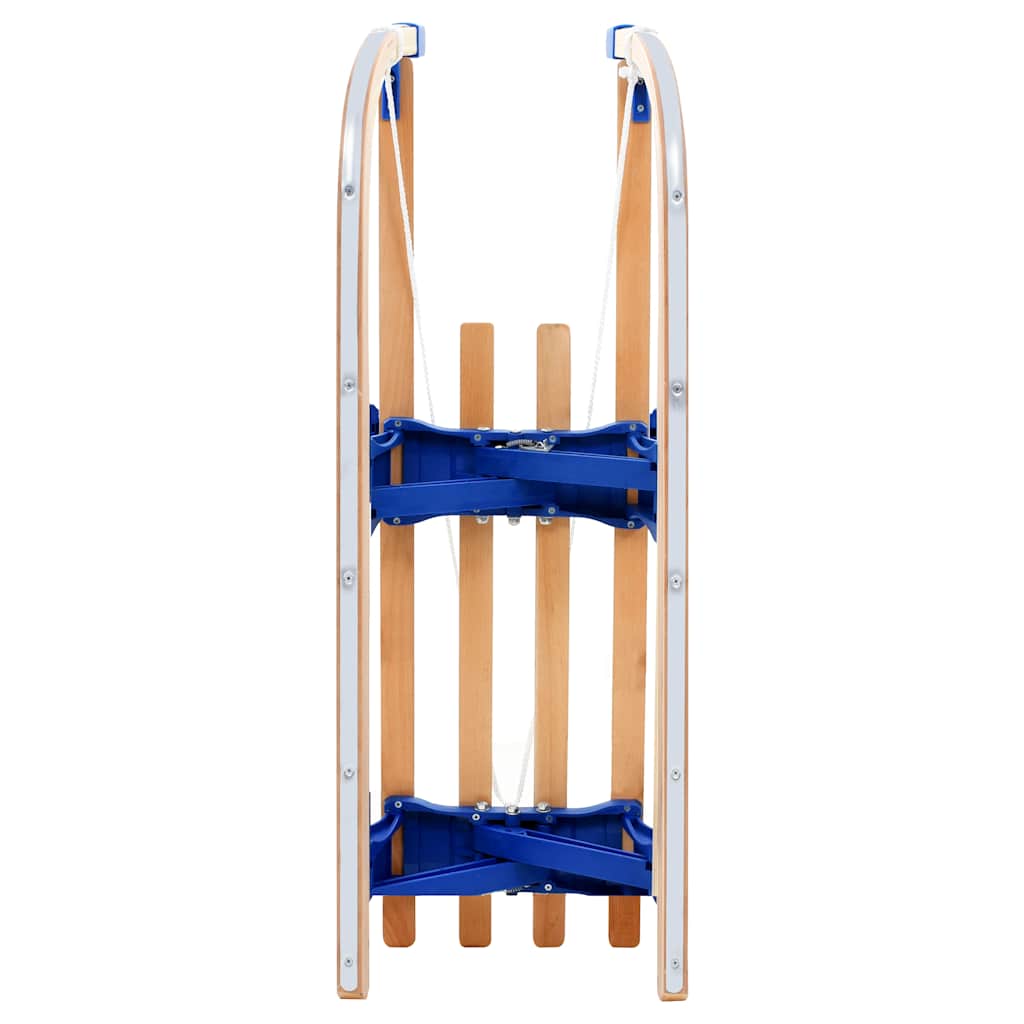 vidaXL Składane sanki drewniane, 110 cm