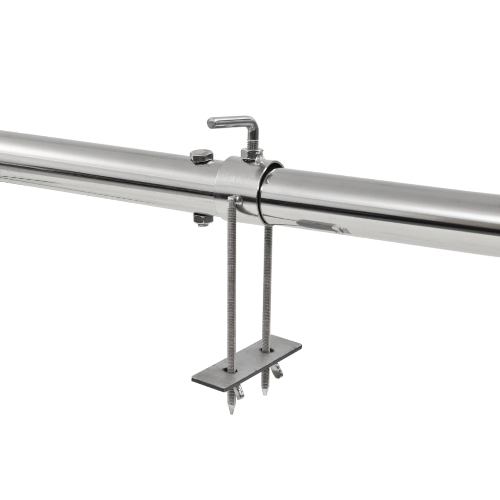 vidaXL Automatyczny rożen z silnikiem, stal nierdzewna, 207x45x81 cm