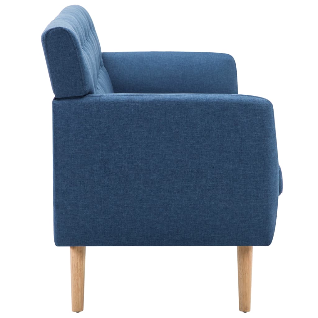 vidaXL 3-osobowa sofa tapicerowana tkaniną, 172x70x82 cm, niebieska