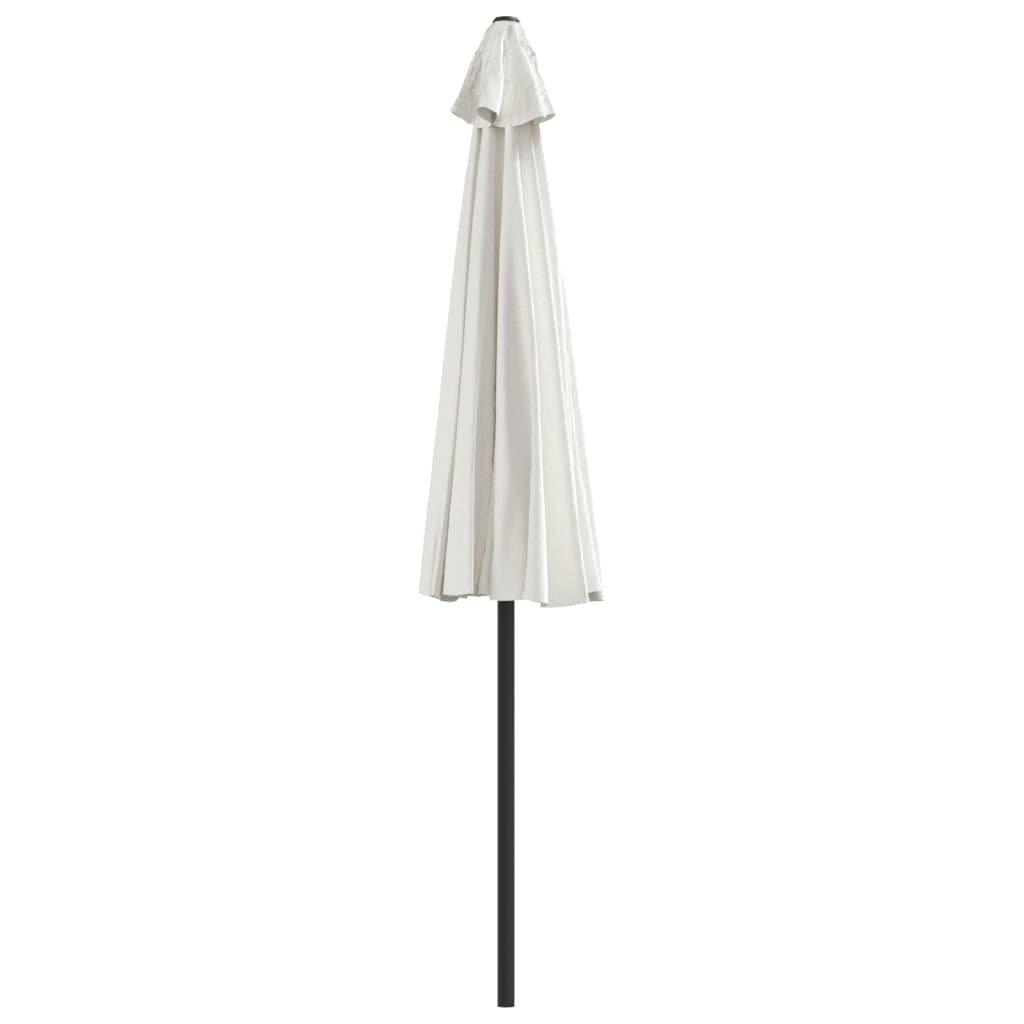 vidaXL Półparasol balkonowy na słupku z aluminium, 270x144cm, piaskowy