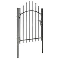 vidaXL Brama ogrodowa Woerden, stal, 1x1,25 m, czarna