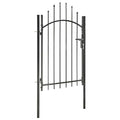 vidaXL Brama ogrodowa Woerden, stal, 1x1,5 m, czarna