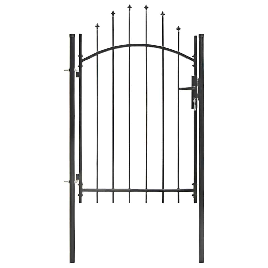 vidaXL Brama ogrodowa Woerden, stal, 1x1,5 m, czarna