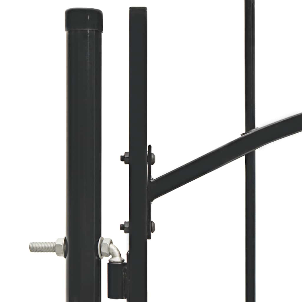 vidaXL Brama ogrodowa Woerden, stal, 1x1,5 m, czarna