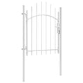 vidaXL Brama ogrodowa Woerden, stal, 1x1,25 m, biała