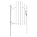 vidaXL Brama ogrodowa Woerden, stal, 1x1,5 m, biała