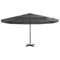 vidaXL Parasol ogrodowy na słupku aluminiowym, 500 cm, antracytowy