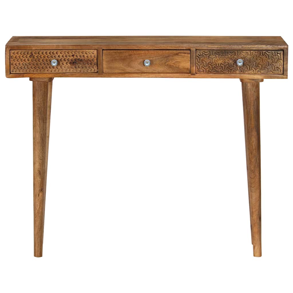 vidaXL Stolik konsola z litego drewna mango, 102 x 30 x 79 cm