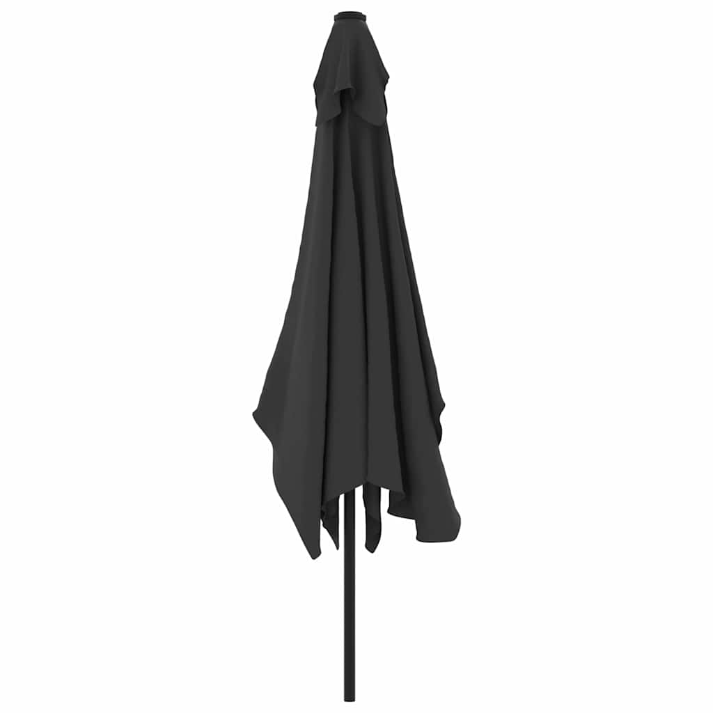vidaXL Parasol ogrodowy na metalowym słupku, 300 x 200 cm, antracytowy