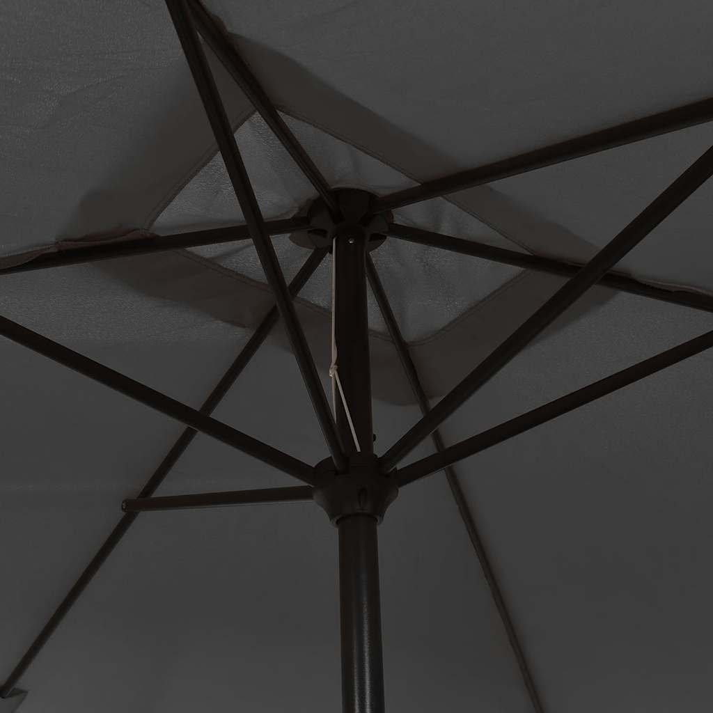 vidaXL Parasol ogrodowy na metalowym słupku, 300 x 200 cm, antracytowy