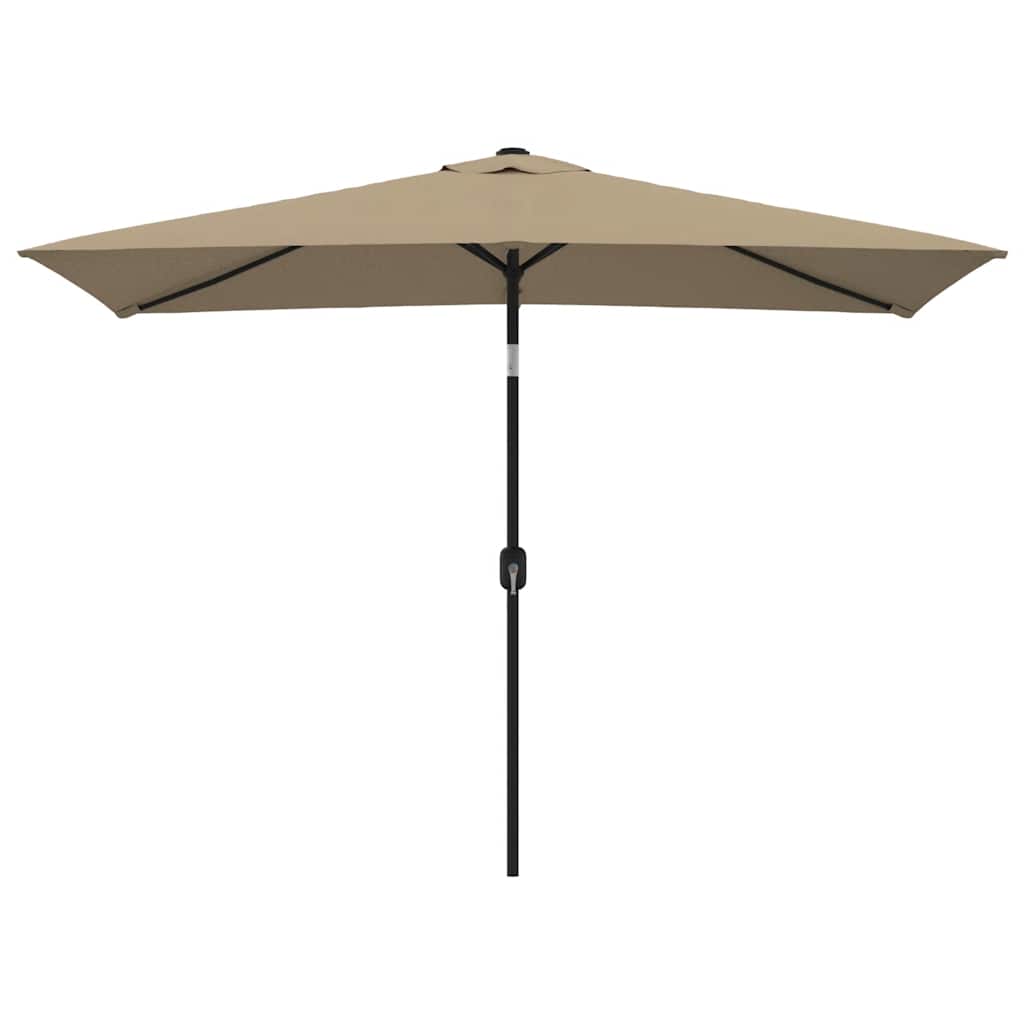 vidaXL Parasol ogrodowy na metalowym słupku, 300 x 200 cm, kolor taupe