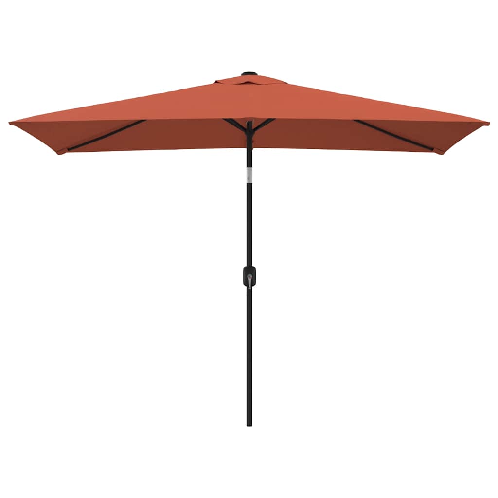 vidaXL Parasol ogrodowy na metalowym słupku, 300 x 200 cm, terakotowy