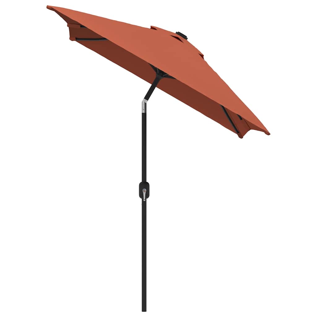 vidaXL Parasol ogrodowy na metalowym słupku, 300 x 200 cm, terakotowy