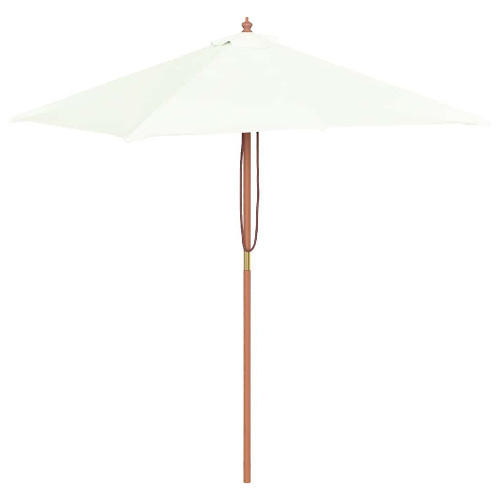 vidaXL Parasol ogrodowy na drewnianym słupku, 150 x 200 cm, piaskowy