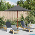 vidaXL Parasol ogrodowy na drewnianym słupku, 150 x 200 cm, antracyt