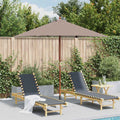 vidaXL Parasol ogrodowy na drewnianym słupku, 150 x 200 cm, taupe