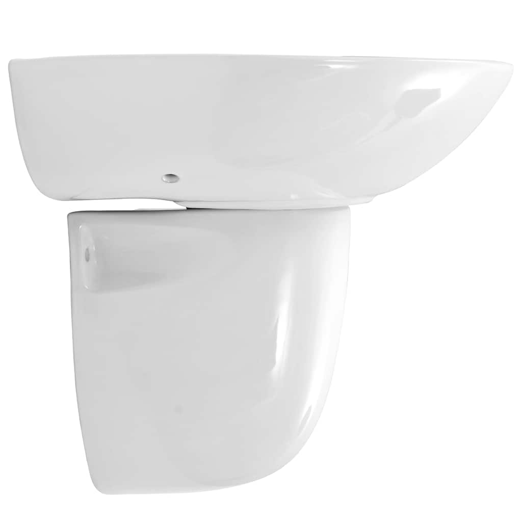 vidaXL Umywalka Biały 52 x 45 x 49 cm Glazurowana ceramika