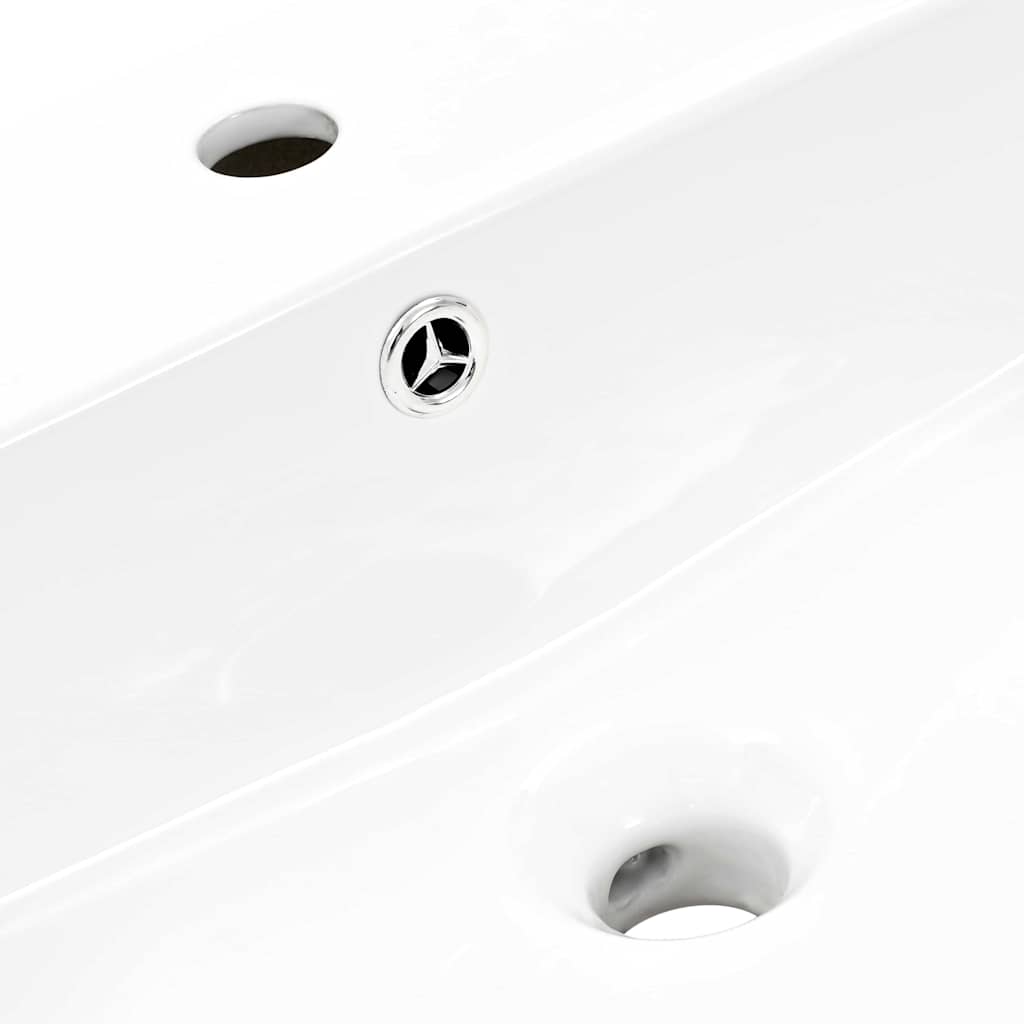 vidaXL Umywalka Biały 50 x 45 x 41 cm Glazurowana ceramika