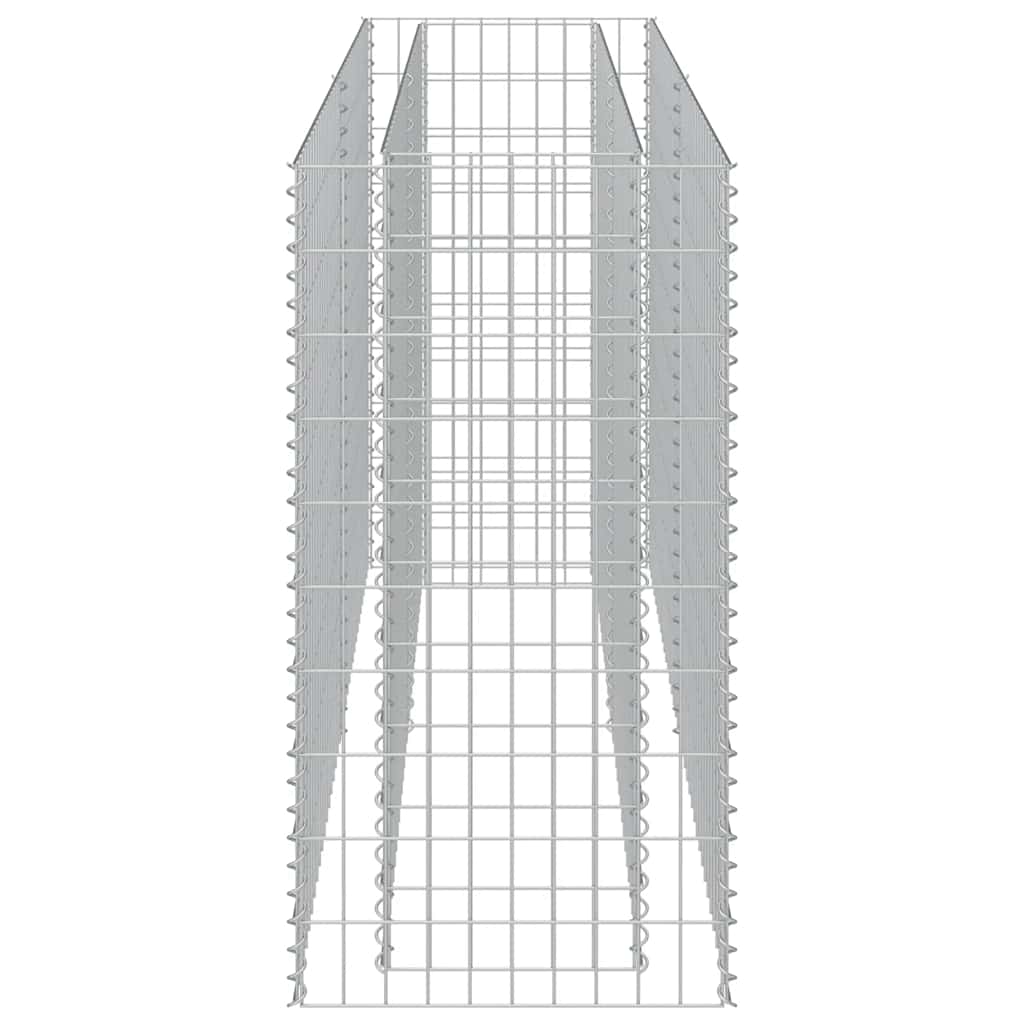 vidaXL Podwyższona donica gabionowa, galwanizowana stal, 180x50x100 cm
