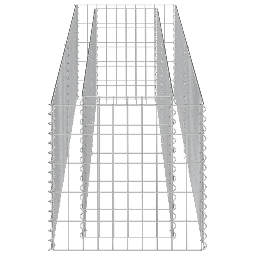 vidaXL Podwyższona donica gabionowa, galwanizowana stal, 180x50x50 cm