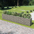vidaXL Podwyższona donica gabionowa, galwanizowana stal, 540x50x100 cm
