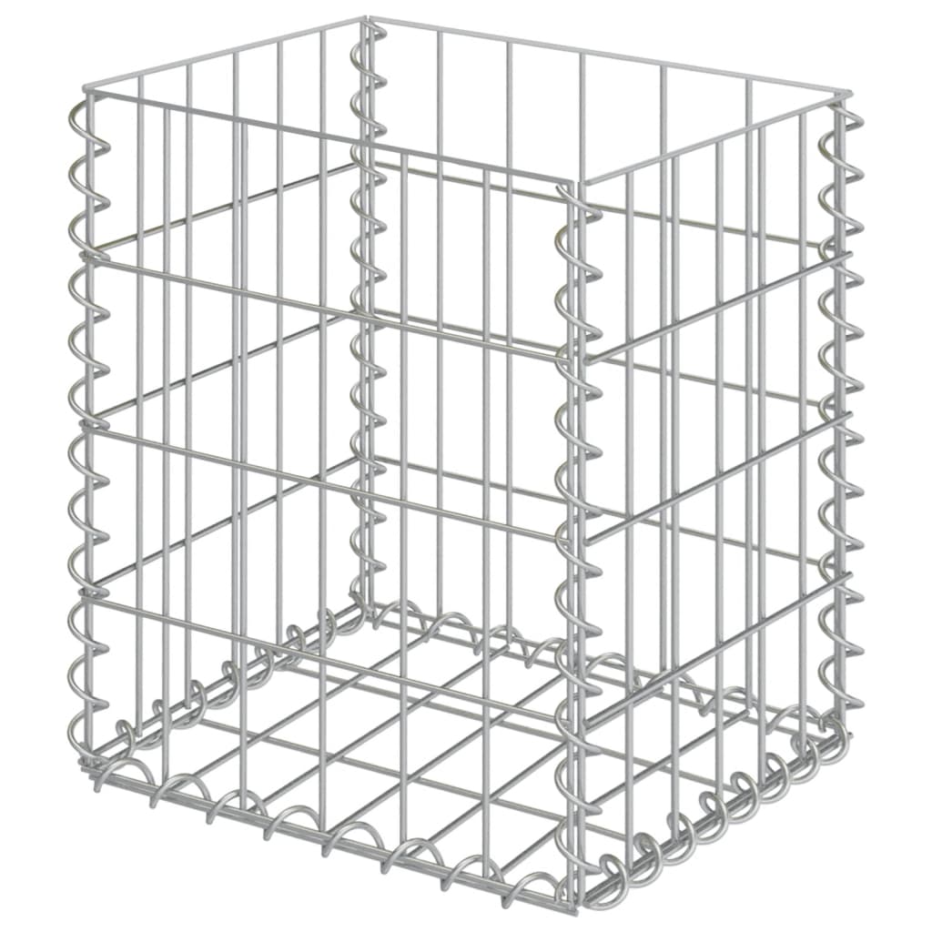 vidaXL Kosze gabionowe, 2 szt., galwanizowana stal, 30x30x40 cm
