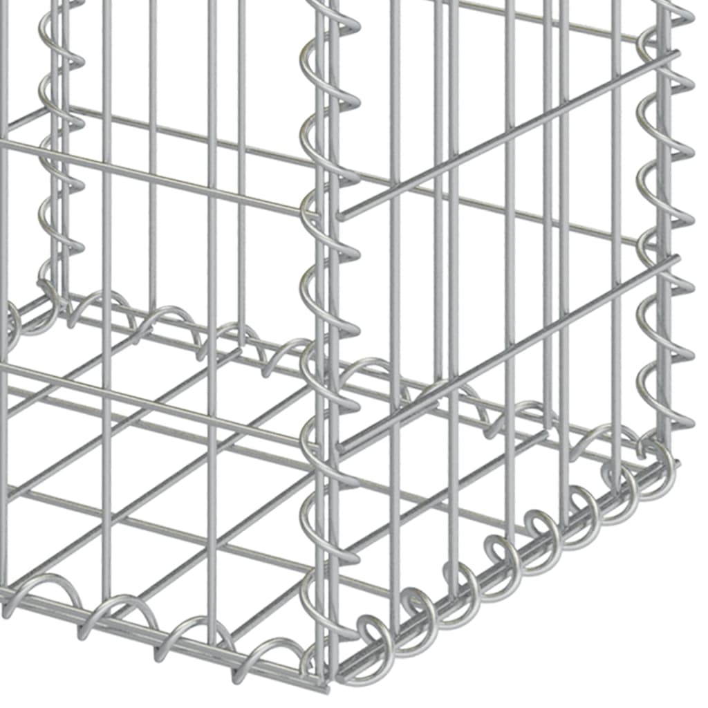 vidaXL Kosze gabionowe, 2 szt., galwanizowana stal, 30x30x40 cm