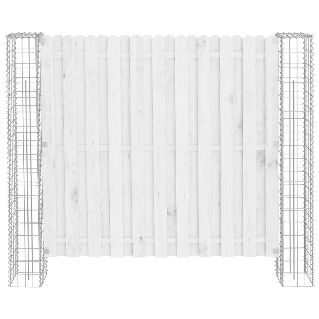 vidaXL Słupek ogrodzeniowy. 2 pcs Srebrny 20 x 20 x 190 cm Metal