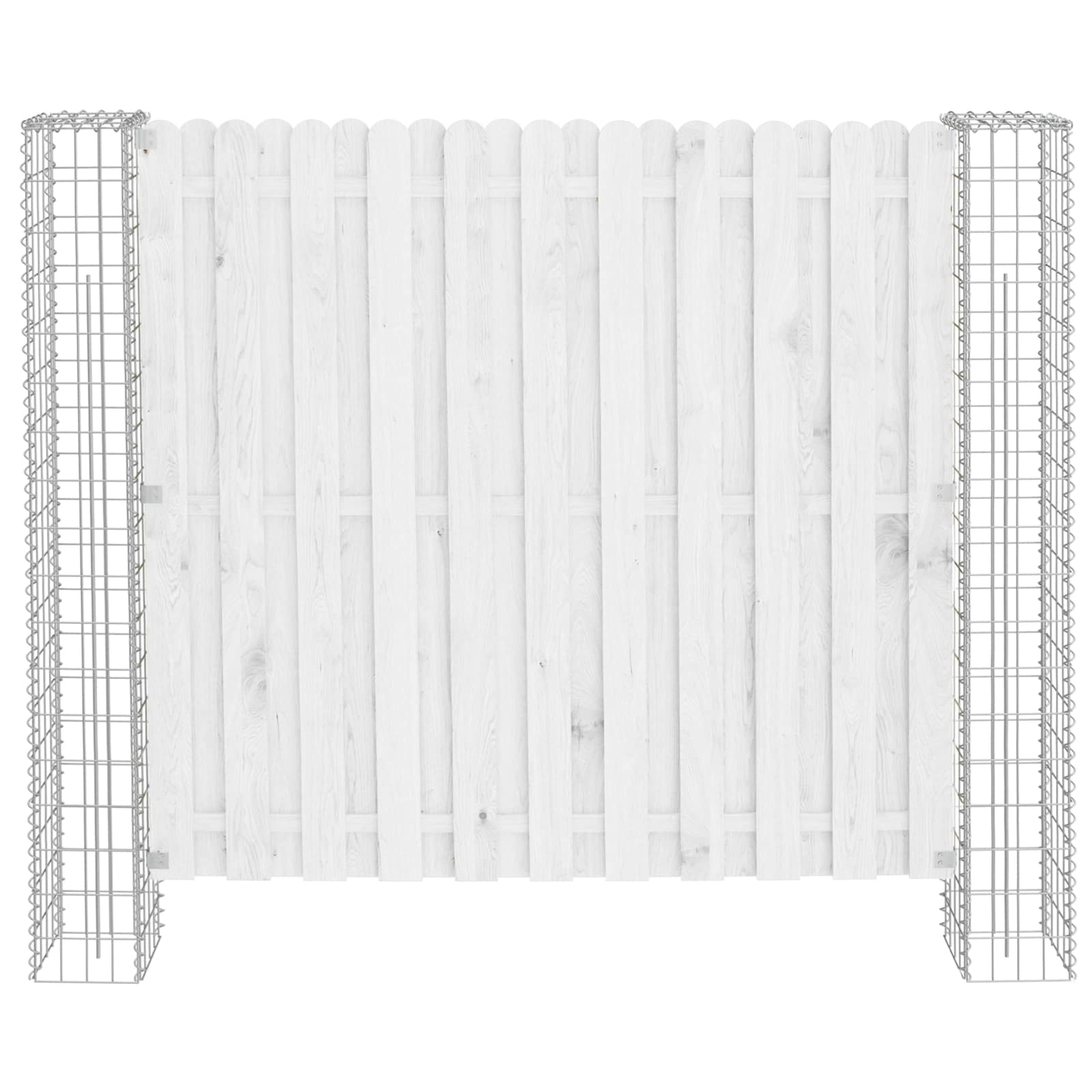 vidaXL Słupek ogrodzeniowy. 2 pcs Srebrny 20 x 20 x 190 cm Metal